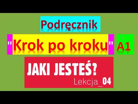 Krok po kroku A1. Урок 4, часть 1. Język polski.