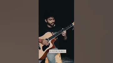 Thumbnail of Kabhi Jo Badal - Single String Guitar Tabs #shorts #guitar #music
