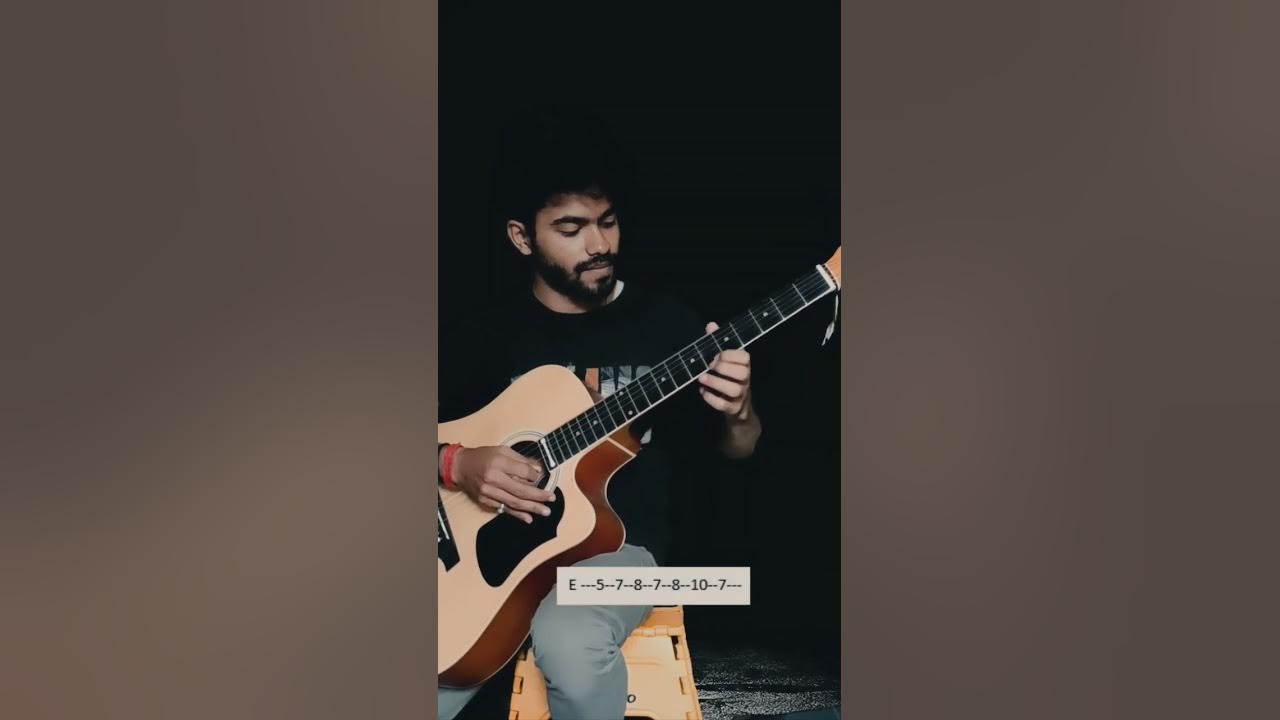 Kabhi Jo Badal - Single String Guitar Tabs #shorts #guitar #music