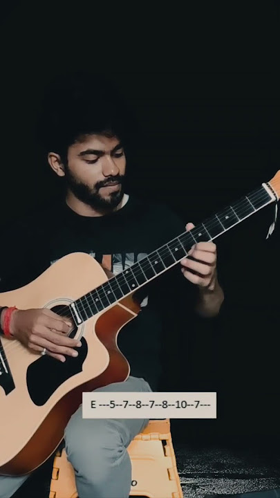 Kabhi Jo Badal - Single String Guitar Tabs #shorts #guitar #music