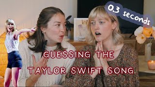 Guessing Taylor Swift songs in 0.5 SECONDS !!! (can we do it)