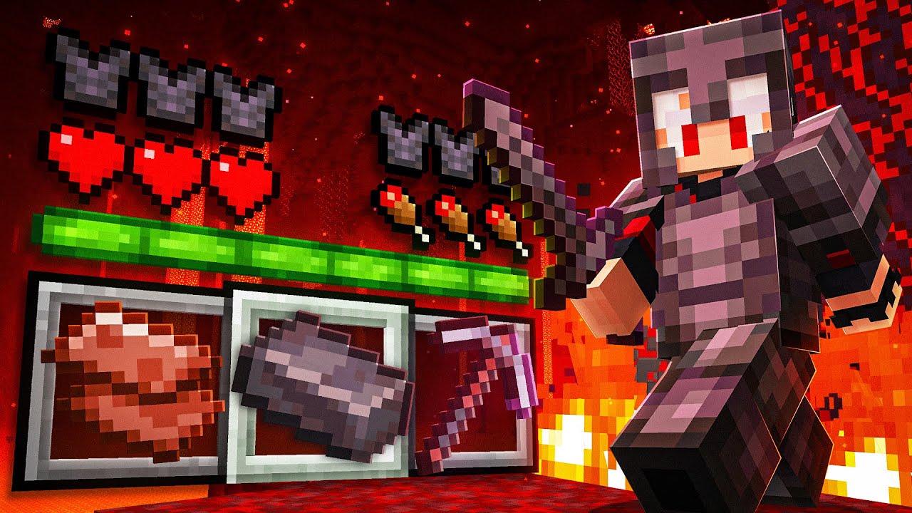 Eu criei uma FARM DE NETHERITE no MINECRAFT