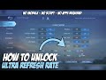How to unlock ultra refresh rategraphics in mobile legends permanent  mlbb tutorial