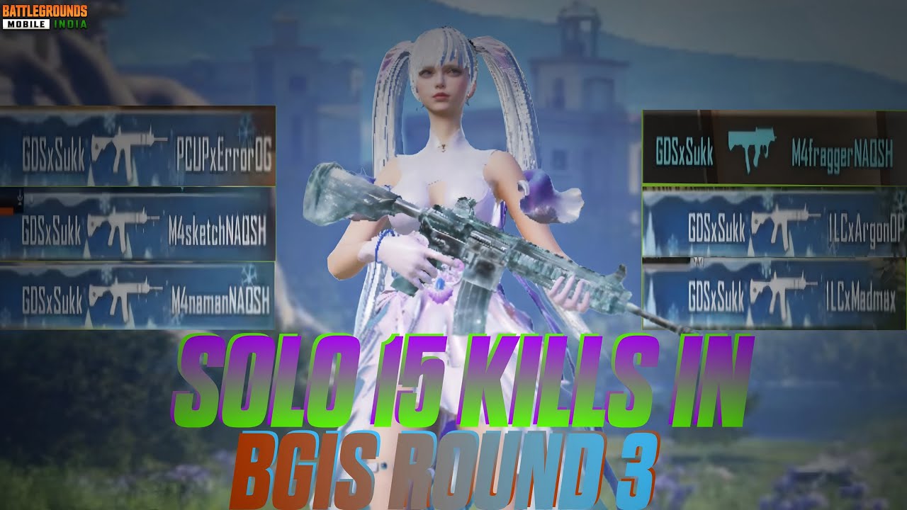 BGIS ROUND 3  POV 🧿~~SOLO 15 KILLS 💀~~ GDS OFFICIAL 