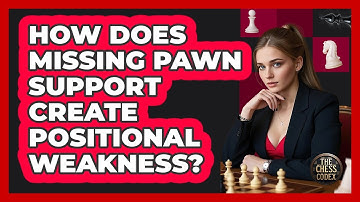 How Does Missing Pawn Support Create Positional Weakness?