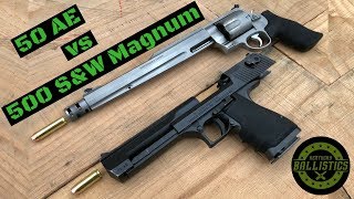 Desert Eagle 50 Ae Vs 500 S W Magnum Youtube