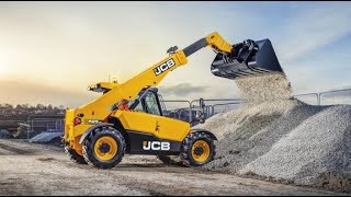 jcb telehandlers crane working, jcb crane lifting reinforcement cage and shifting #jcb screenshot 5