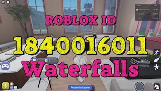 WATERFALLS Roblox Song Codes