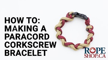 HOW TO: Making a Paracord Corkscrew Bracelet