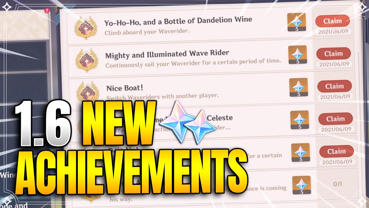 1.6 New Secret/Hidden Achievements! 【Genshin Impact】 YouTube