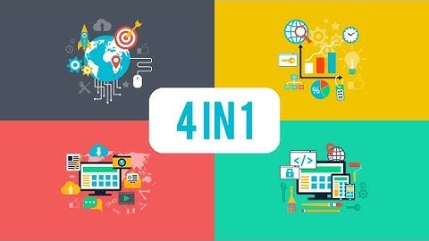 SEO Optimization Concepts Set 4 in 1 Motion Graphics Animations