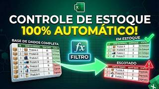 Controle de Estoque Automático com a FUNÇÃO FILTRO no Excel