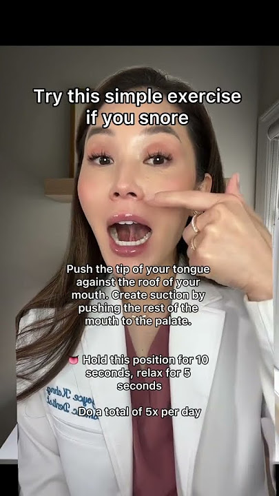 Tongue Exercises to help with Snoring #myofunctionaltherapy #snoring #sleepapnea