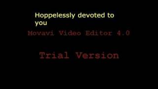 Video thumbnail of "Hoppelesly devoted to you"