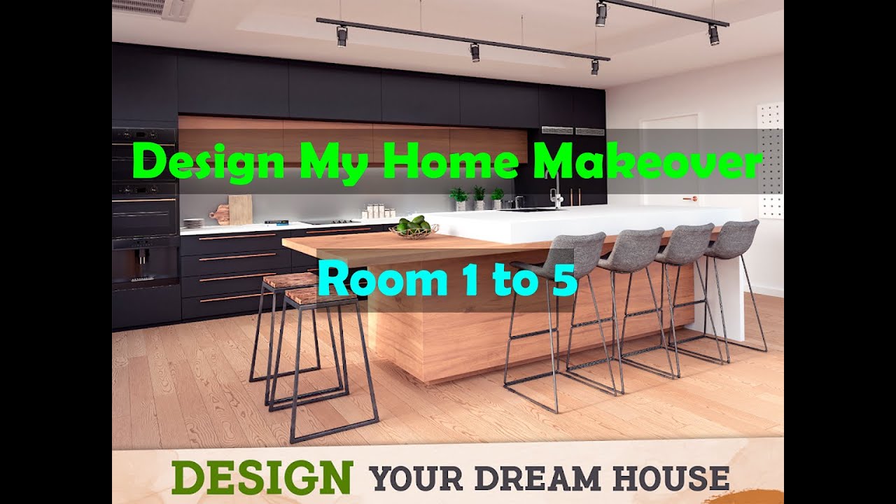 Design My Home Makeover ROOM 1 To 5 GamePlay YouTube