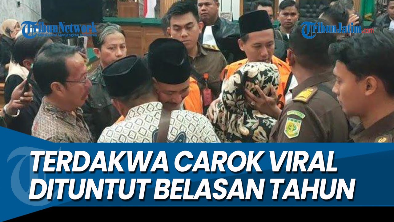 MATA HASAN WARDI BERKACA KACA, Terdakwa Carok Viral Bangkalan Dituntut Belasan Tahun