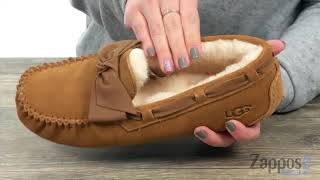 ugg women's dakota leather bow slipper
