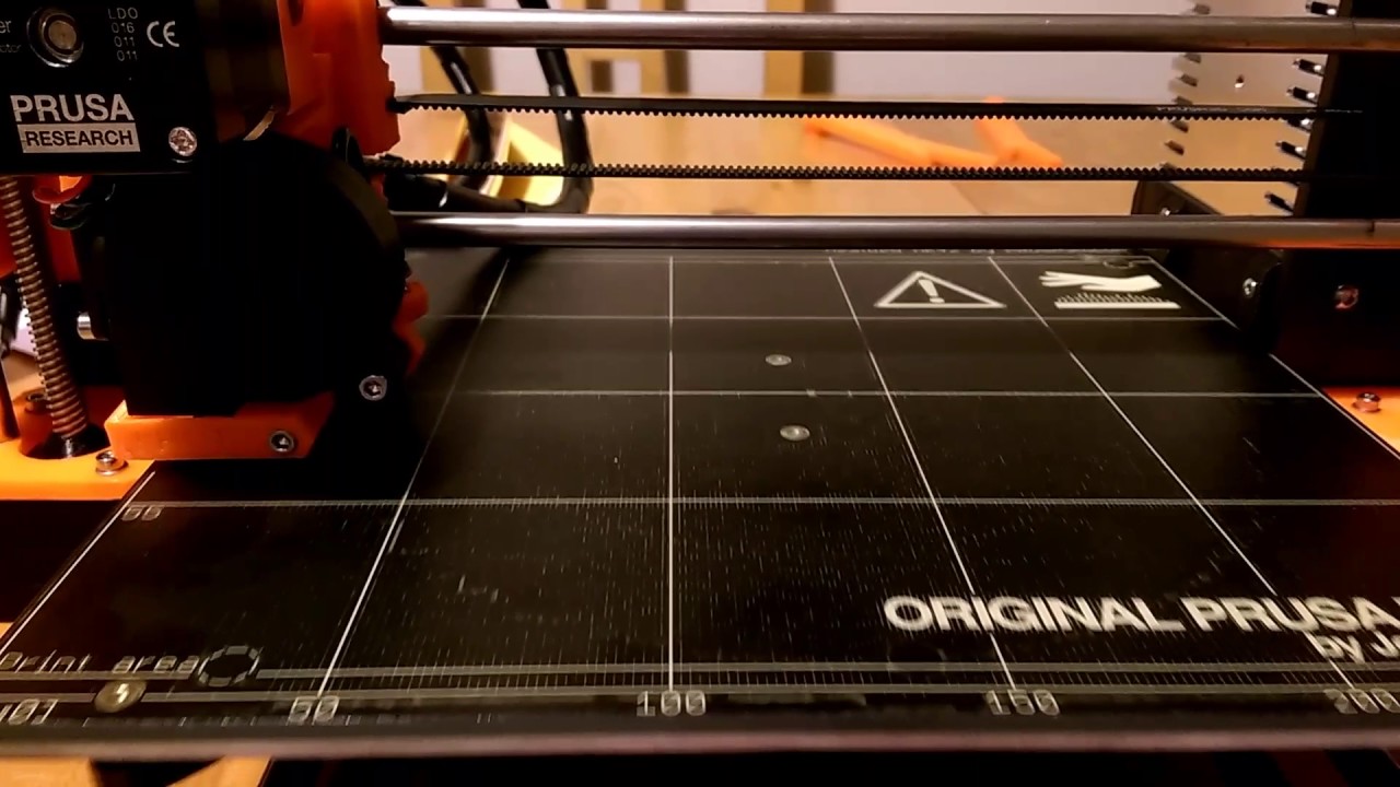 Prusa i3 MK2 bed jostling on calibration - YouTube