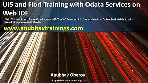 end to end UI5 application development | Fiori App development