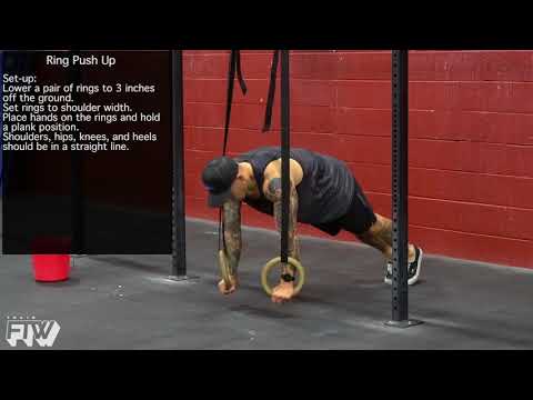 Ring Push-up to Side Plank