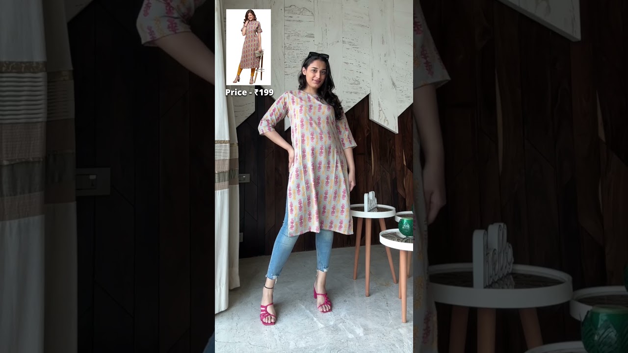 Amazon Finds Kurtis for work/college under ₹200 - link pinned in comment 