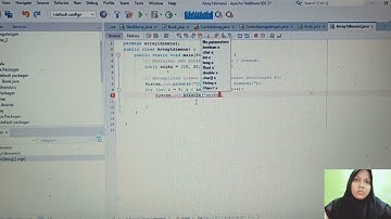 Penerapan Perulangan dan Array (1 dimensi dan multidimensional) Java netbeans 
