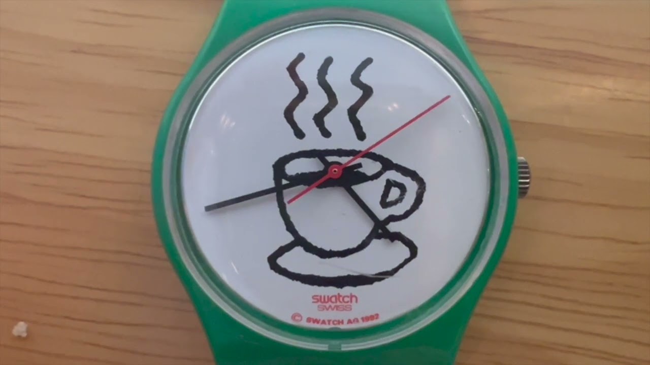 Swatch Cappuccino GG121 1993 - YouTube