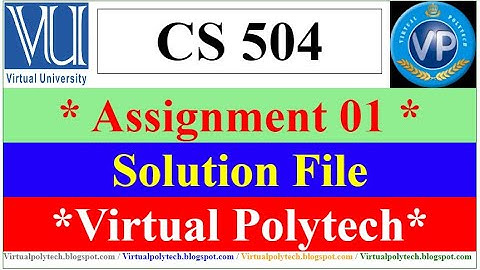 CS504 Assignment 1 Solution Fall2021 - cs504 solution 1 assignment