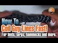 How To Coil Tent Guy Lines Fast and Easy