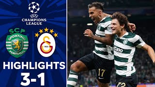 Sporting CP vs Galatasaray 3-1 Highlights | UEFA Champions League 2026/27