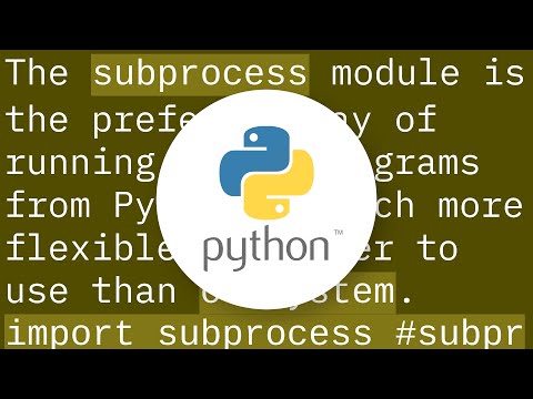 Executing command line programs from within python