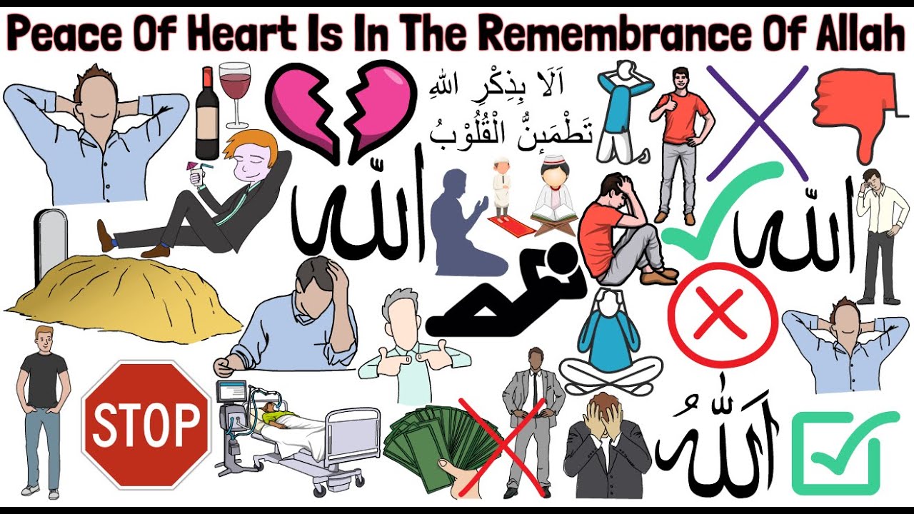 Peace Of Heart Is In The Remembrance Of Allah | Maulana Tariq Jameel | Animated