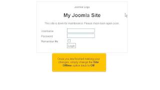 Joomla - Administrator - Global Settings