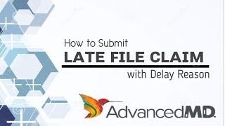 AdvancedMD # 11 | How to submit late file claim with delay reason in AdvancedMD screenshot 3