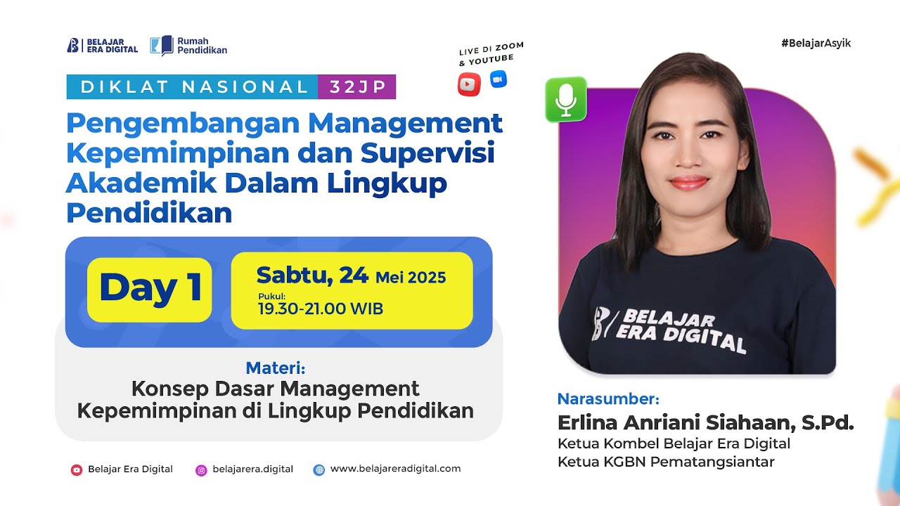 Diklat Day 1! Konsep Dasar Management Kepemimpinan di Lingkup Pendidikan