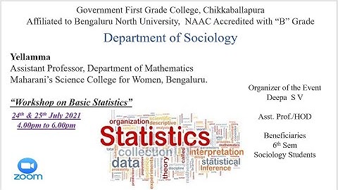 Two Days Workshop on Research Methodology & Basic Statistics (25/7/2021)