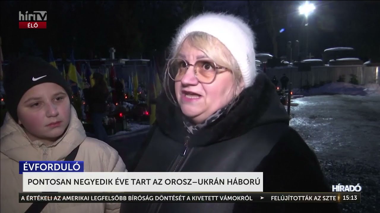 Pontosan negyedik éve tart az orosz–ukrán háború - HírTV