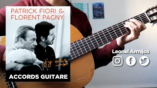 Video thumbnail of "Patrick Fiori, Florent Pagny - J'y vais - Accords guitare + paroles"