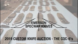 2019 Winter Ernest Emerson Custom Knife Auction - The Cqc 6S