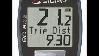 Обзор и НАСТРОЙКА Велокомпьютера Sigma Sport BC 8.12
