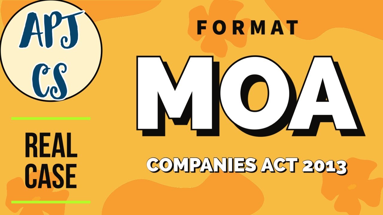 E-MOA | Company Incorporation 