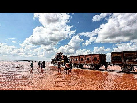 Путешествие на озеро Яровое, Розовое озеро Бурсоль, Алтайский край