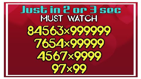 2020 multiply short tricks for fast calculation. 9 magical trick in telugu.