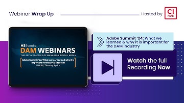 HSEvents Webinar hosted by CI HUB:  