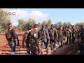 مقاتلو غصن الزيتون خلال سيطرتهم على قريتي أناب ومريمين بعد مواجهات مع مسلحي جيش الثوار مقاتلو غصن الزيتون خلال سيطرتهم على قريتي أناب ومريمين بعد مواجهات مع مسلحي جيش الثوار
