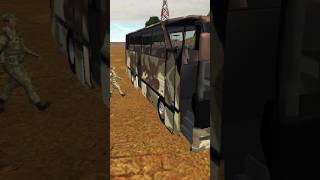 Army Bus Driving 2023 - Military coach transporter - Android gameplay #10million #viral #shorts #bus screenshot 5