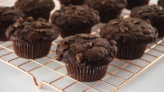 Super Moist Double Chocolate Muffins | Best Recipe
