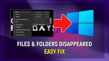 How to Fix Files and Folders Disappeared From the Desktop on Windows [easy]