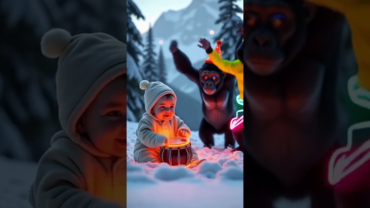 Swiss Alps May Neon Dhol Baby vs Raving Gorilla 🤯🔥 