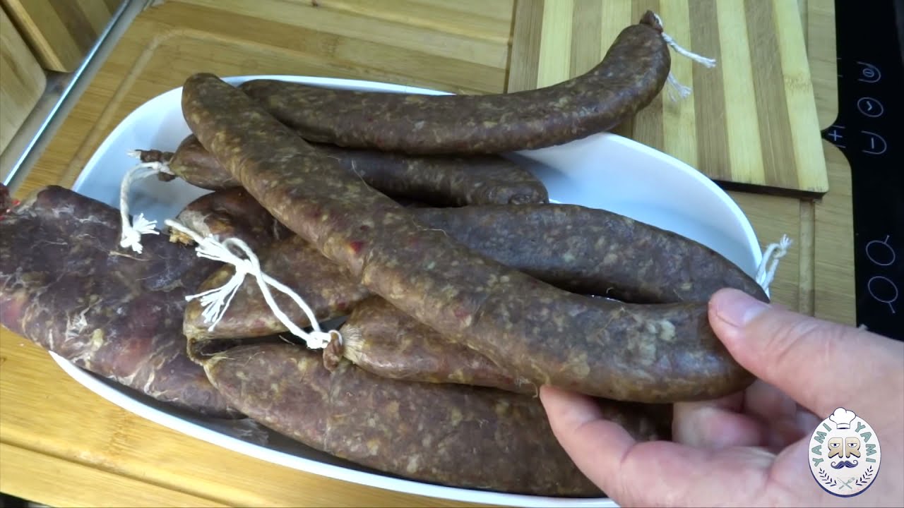 Сельские колбасы (суджук) - сушеные, запеченные или жареные, как делают в деревне - SUB - Yami Yami